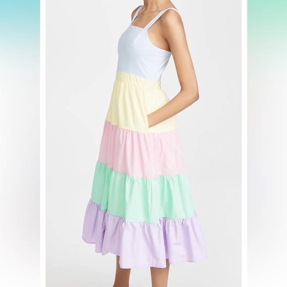 English Factory Color Block Midi / Maxi Dress - Picture 4 of 11